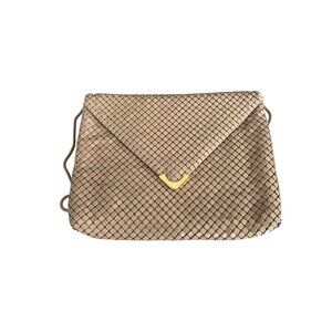 Vintage Whiting & Davis Mesh Crossbody Bag With Gold-Tone Clasp
